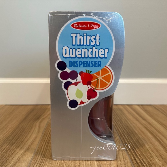 Melissa & Doug Thirst Quencher Wooden Drink Dispenser Pretend Play Set - Picture 8 of 12